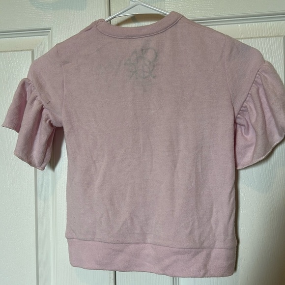 NWT, Chaser, Girls, Cozy Knit Peplum Sleeve Top - Picture 4 of 8